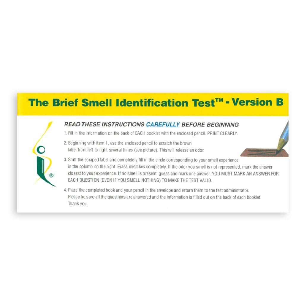 Brief Smell Identification Test<sup>®</sup> (B-SIT<sup>®</sup>)  Version: B | BSIT-VERB